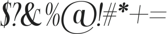 ParadiseSeashore-Italic otf (400) Font OTHER CHARS