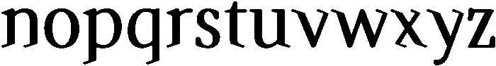 Paradox Regular otf (400) Font LOWERCASE