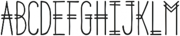 Parallel Lines otf (400) Font UPPERCASE