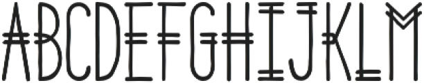 Parallel Lines otf (700) Font UPPERCASE