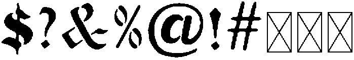 Parchment Noir Regular otf (400) Font OTHER CHARS