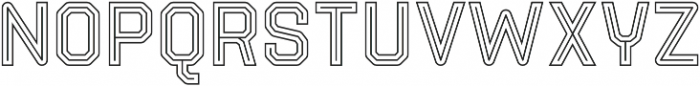 Parco Outline Inline otf (400) Font LOWERCASE
