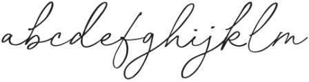 Paris Signature Regular otf (400) Font LOWERCASE