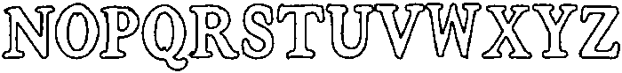 ParisBreakfastClub Outline otf (400) Font UPPERCASE
