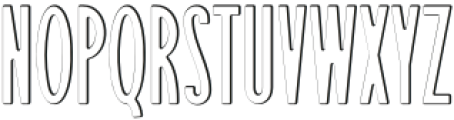 Parkoseum Outline Regular otf (400) Font UPPERCASE