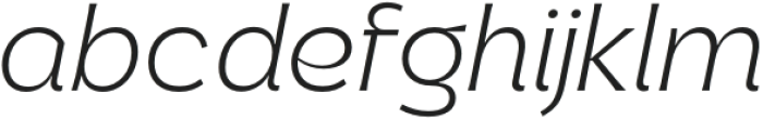 Parson Light Italic otf (300) Font LOWERCASE