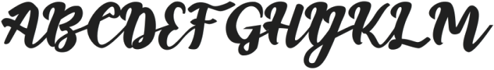 Parteys-Italic otf (400) Font UPPERCASE