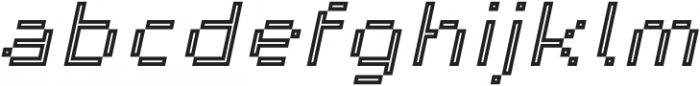 Partita Inline Italic otf (400) Font LOWERCASE