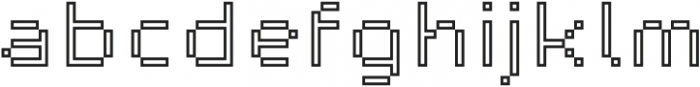 Partita Thick Outline otf (400) Font LOWERCASE