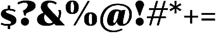 Partner Sans Black otf (900) Font OTHER CHARS