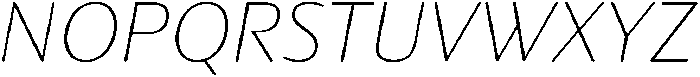 Partner Sans ExtraLight Italic otf (200) Font UPPERCASE