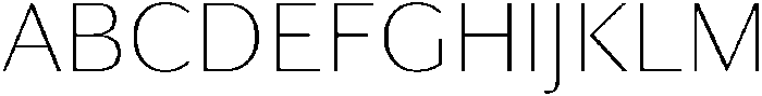 Partner Sans ExtraLight otf (200) Font UPPERCASE