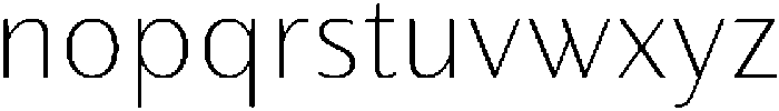 Partner Sans ExtraLight otf (200) Font LOWERCASE