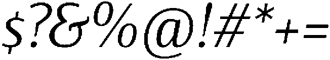 Partner Sans Italic otf (400) Font OTHER CHARS