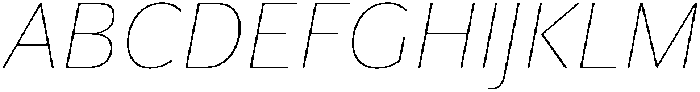 Partner Sans Thin Italic otf (100) Font UPPERCASE