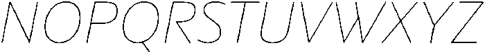 Partner Sans Thin Italic otf (100) Font UPPERCASE