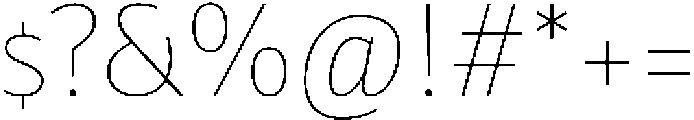Partner Sans Thin otf (100) Font OTHER CHARS