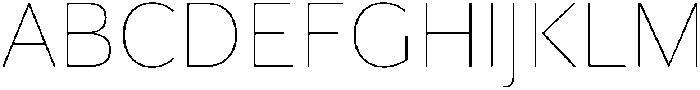 Partner Sans Thin otf (100) Font UPPERCASE