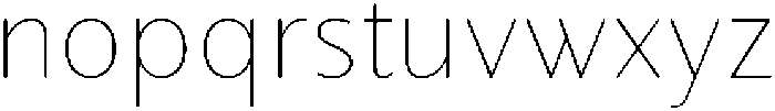 Partner Sans Thin otf (100) Font LOWERCASE