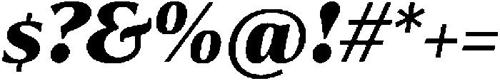 Partner Serif Black Italic otf (900) Font OTHER CHARS