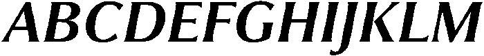 Partner Serif Bold Italic otf (700) Font UPPERCASE
