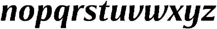 Partner Serif Bold Italic otf (700) Font LOWERCASE