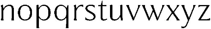Partner Serif Light otf (300) Font LOWERCASE