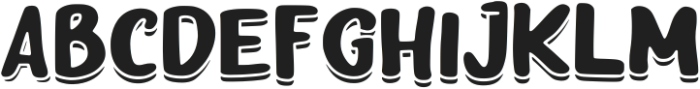 Party Winter Regular otf (400) Font LOWERCASE