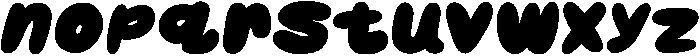 PartyBalloonFont Regular otf (400) Font LOWERCASE