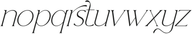 Paseon Thin Italic otf (100) Font LOWERCASE