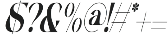 Pask Condensed Oblique otf (400) Font OTHER CHARS