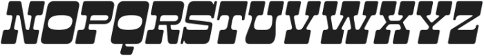 Pason Rounded Medium Slanted otf (500) Font UPPERCASE