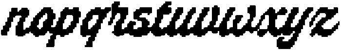Pasta Monday Pixel Script otf (400) Font LOWERCASE