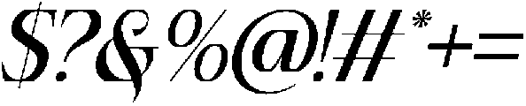 Pastone Italic otf (400) Font OTHER CHARS