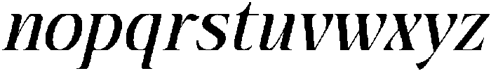Pastone Italic otf (400) Font LOWERCASE