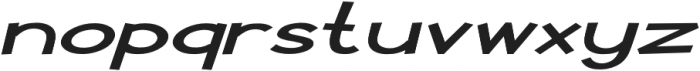 Pastura Extra-expanded Italic otf (400) Font LOWERCASE