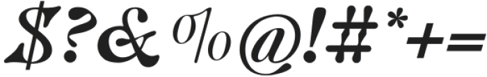 Patamora-Italic otf (400) Font OTHER CHARS