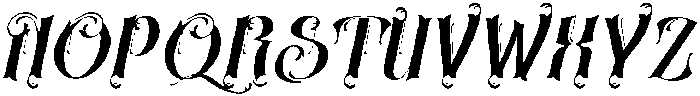 Patrajani Italic otf (400) Font UPPERCASE