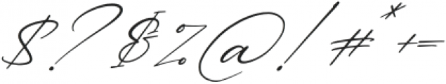 Patricia Signature Italic otf (400) Font OTHER CHARS