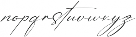 Patricia Signature Italic otf (400) Font LOWERCASE