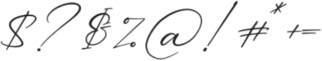 Patricia Signature otf (400) Font OTHER CHARS