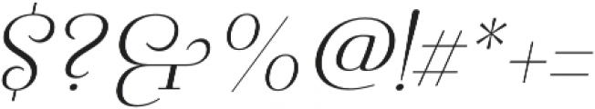 Pauline Didone Light Italic otf (300) Font OTHER CHARS