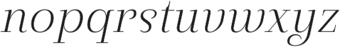 Pauline Didone Light Italic otf (300) Font LOWERCASE