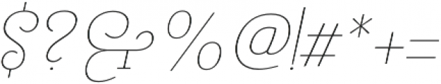 Pauline Didone Thin Italic otf (100) Font OTHER CHARS