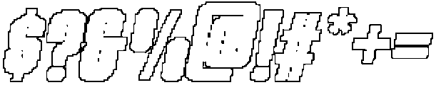 Pavelise Pixel Outline otf (400) Font OTHER CHARS