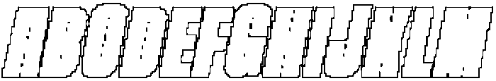 Pavelise Pixel Outline otf (400) Font UPPERCASE