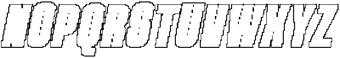 Pavelise Pixel Outline otf (400) Font UPPERCASE