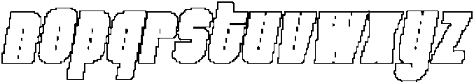 Pavelise Pixel Outline otf (400) Font LOWERCASE