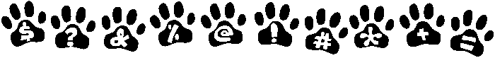 Pawmark Regular otf (400) Font OTHER CHARS