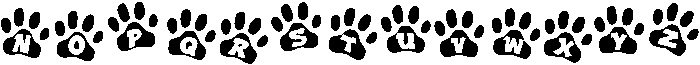 Pawmark Regular otf (400) Font UPPERCASE